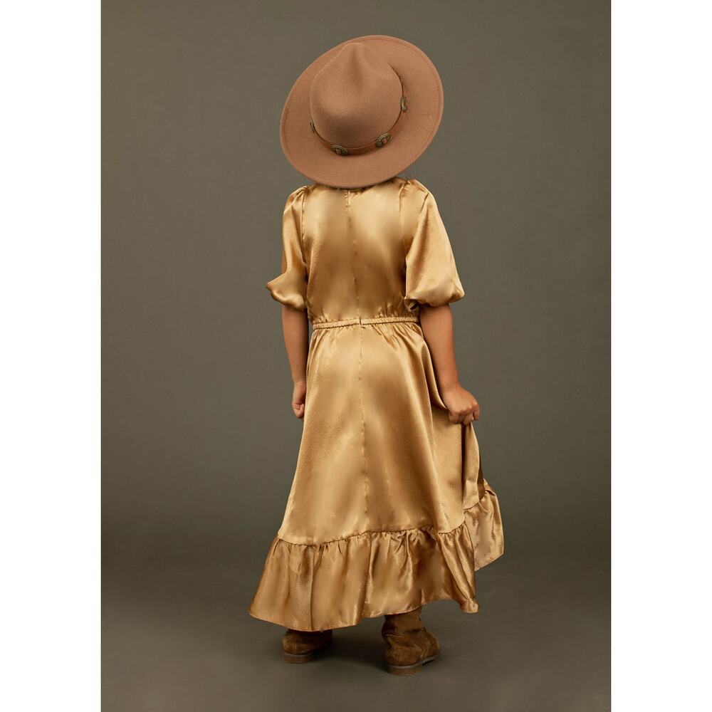 Joyfolie Mia Joy Girl’s Gabriella Dress in Gold Size 7 - Picture 3 of 7